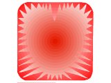 Star border with heart shape